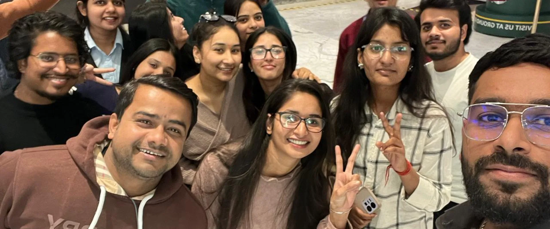 Bharat IPO team celebrating together at the office