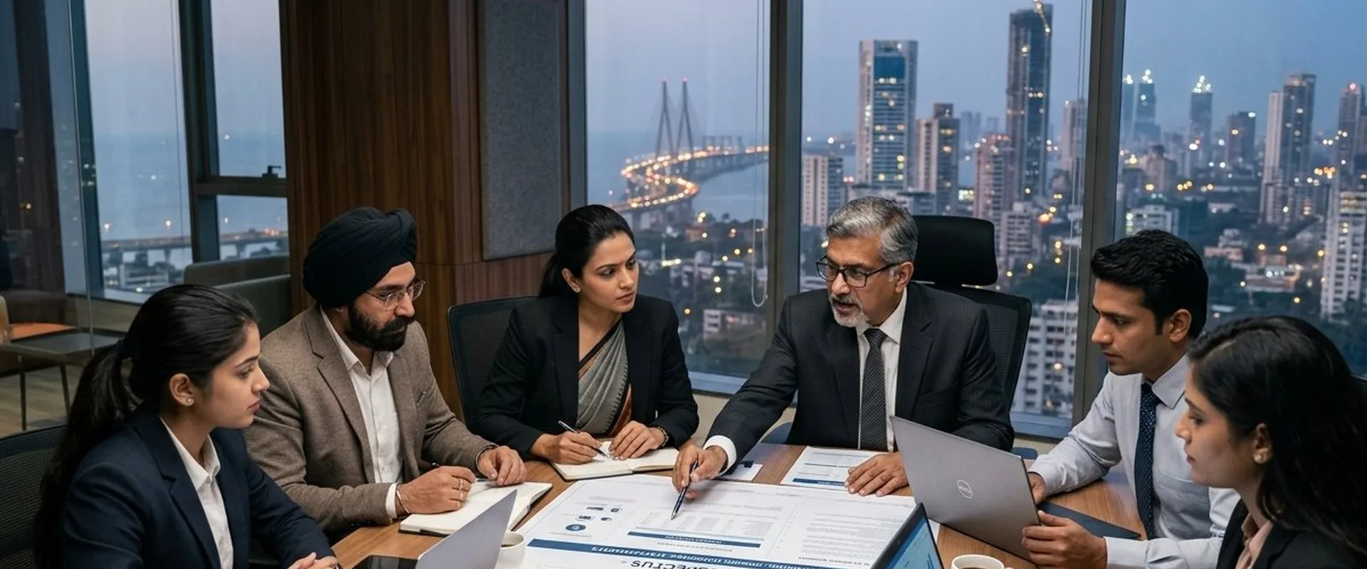 Bharat IPO advisory team in a strategy meeting